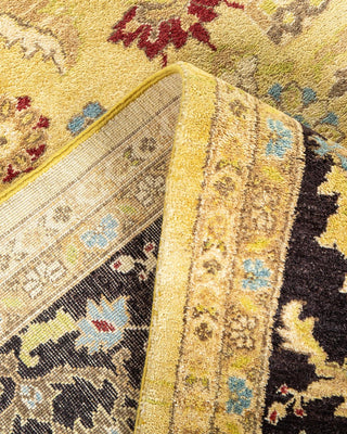 Contemporary Eclectic Green Wool Area Rug 10' 0" x 16' 0" - Solo Rugs