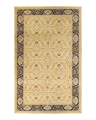 Contemporary Eclectic Green Wool Area Rug 10' 0" x 16' 0" - Solo Rugs