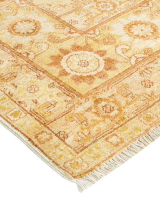 Contemporary Eclectic Ivory Wool Area Rug 9' 0" x 11' 9" - Solo Rugs