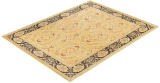 Contemporary Eclectic Green Wool Area Rug 9' 1" x 11' 9" - Solo Rugs