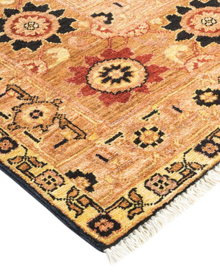 Contemporary Eclectic Black Wool Area Rug 9' 3" x 11' 9" - Solo Rugs