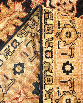 Contemporary Eclectic Black Wool Area Rug 9' 3" x 11' 9" - Solo Rugs