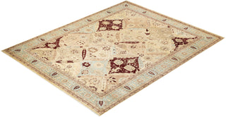 Traditional Mogul Ivory Wool Area Rug 8' 4" x 10' 6" - Solo Rugs