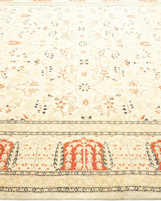 Traditional Mogul Ivory Wool Area Rug 8' 2" x 10' 4" - Solo Rugs