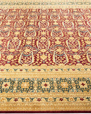 Traditional Mogul Red Wool Area Rug 8' 3" x 10' 2" - Solo Rugs