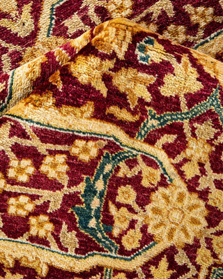 Traditional Mogul Red Wool Area Rug 8' 3" x 10' 2" - Solo Rugs