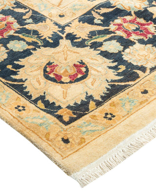 Traditional Mogul Ivory Wool Area Rug 7' 10" x 10' 3" - Solo Rugs
