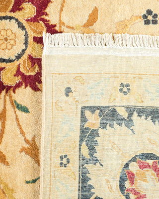 Traditional Mogul Ivory Wool Area Rug 7' 10" x 10' 3" - Solo Rugs