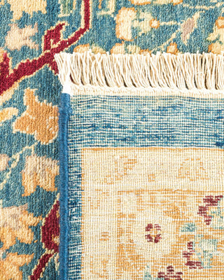 Traditional Mogul Blue Wool Area Rug 7' 9" x 10' 4" - Solo Rugs