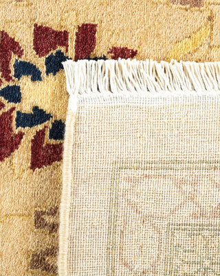 Traditional Mogul Ivory Wool Area Rug 8' 0" x 9' 5" - Solo Rugs