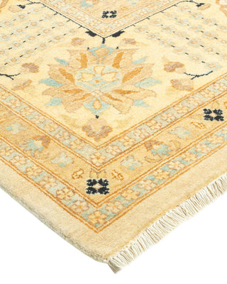 Traditional Mogul Ivory Wool Area Rug 8' 1" x 10' 3" - Solo Rugs