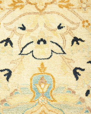 Traditional Mogul Ivory Wool Area Rug 8' 1" x 10' 3" - Solo Rugs