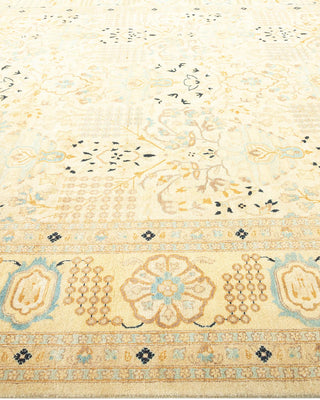 Traditional Mogul Ivory Wool Area Rug 8' 1" x 10' 3" - Solo Rugs