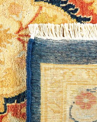 Traditional Mogul Blue Wool Area Rug 7' 10" x 9' 10" - Solo Rugs