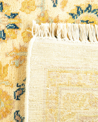 Traditional Mogul Ivory Wool Area Rug 8' 1" x 9' 10" - Solo Rugs