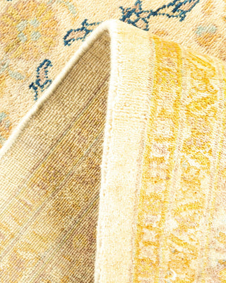 Traditional Mogul Ivory Wool Area Rug 8' 1" x 9' 10" - Solo Rugs
