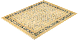 Traditional Mogul Ivory Wool Area Rug 8' 1" x 9' 10" - Solo Rugs