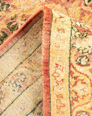 Traditional Mogul Pink Wool Square Area Rug 7' 10" x 8' 1" - Solo Rugs