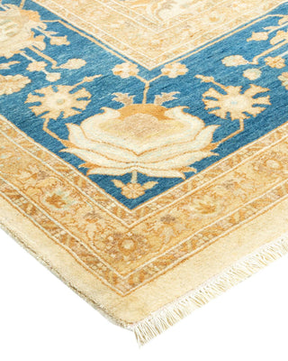 Traditional Mogul Ivory Wool Area Rug 8' 1" x 10' 1" - Solo Rugs