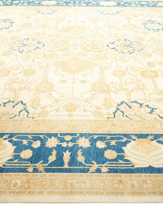 Traditional Mogul Ivory Wool Area Rug 8' 1" x 10' 1" - Solo Rugs