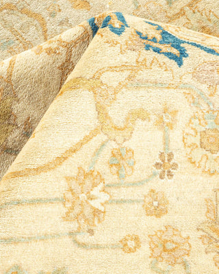 Traditional Mogul Ivory Wool Area Rug 8' 1" x 10' 1" - Solo Rugs