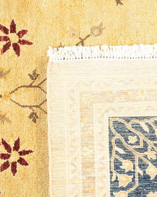Traditional Mogul Ivory Wool Area Rug 8' 2" x 9' 10" - Solo Rugs