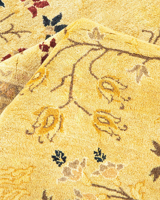 Traditional Mogul Ivory Wool Area Rug 8' 2" x 9' 10" - Solo Rugs