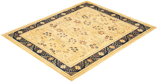 Traditional Mogul Ivory Wool Area Rug 8' 2" x 9' 10" - Solo Rugs