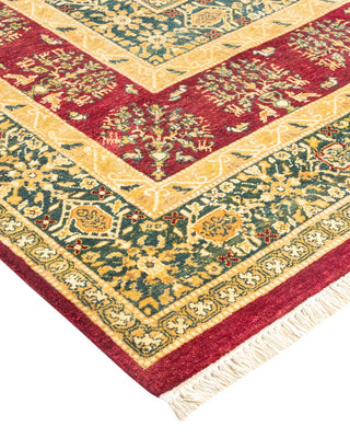 Traditional Mogul Red Wool Area Rug 8' 0" x 10' 7" - Solo Rugs
