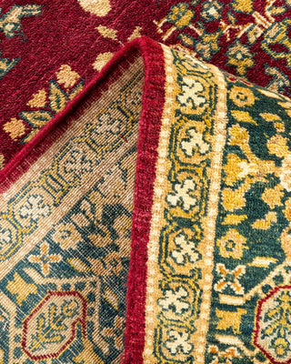 Traditional Mogul Red Wool Area Rug 8' 0" x 10' 7" - Solo Rugs