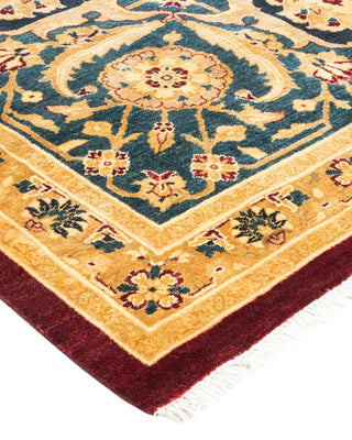 Traditional Mogul Red Wool Area Rug 8' 2" x 10' 3" - Solo Rugs