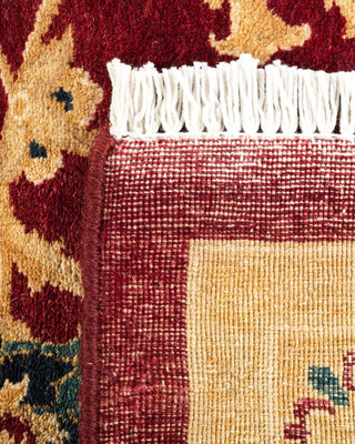 Traditional Mogul Red Wool Area Rug 8' 2" x 10' 3" - Solo Rugs