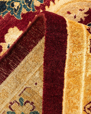 Traditional Mogul Red Wool Area Rug 8' 2" x 10' 3" - Solo Rugs