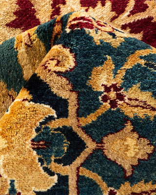 Traditional Mogul Red Wool Area Rug 8' 2" x 10' 3" - Solo Rugs