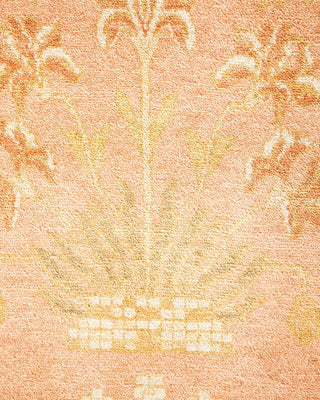 Traditional Mogul Pink Wool Area Rug 8' 0" x 9' 10" - Solo Rugs