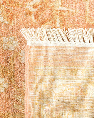 Traditional Mogul Pink Wool Area Rug 8' 0" x 9' 10" - Solo Rugs
