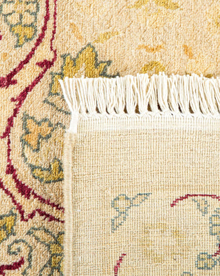 Traditional Mogul Ivory Wool Area Rug 7' 10" x 10' 7" - Solo Rugs