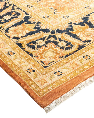 Traditional Mogul Brown Wool Area Rug 8' 0" x 10' 1" - Solo Rugs