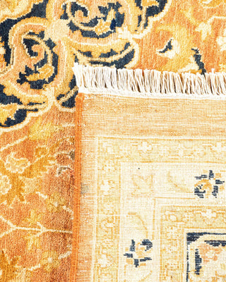 Traditional Mogul Brown Wool Area Rug 8' 0" x 10' 1" - Solo Rugs