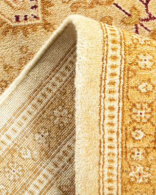Traditional Mogul Ivory Wool Area Rug 8' 1" x 10' 1" - Solo Rugs