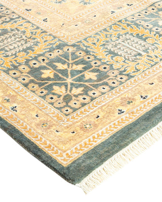 Traditional Mogul Gray Wool Area Rug 8' 1" x 10' 8" - Solo Rugs