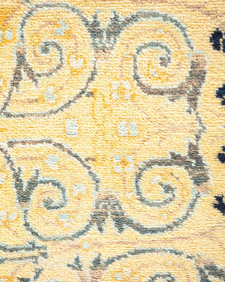 Traditional Mogul Gray Wool Area Rug 8' 1" x 10' 8" - Solo Rugs