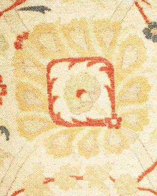Traditional Mogul Ivory Wool Area Rug 8' 3" x 10' 5" - Solo Rugs