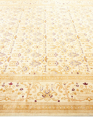 Traditional Mogul Ivory Wool Area Rug 7' 10" x 10' 2" - Solo Rugs