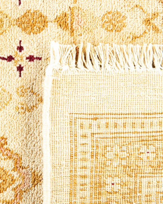 Traditional Mogul Ivory Wool Area Rug 7' 10" x 10' 2" - Solo Rugs