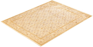 Traditional Mogul Ivory Wool Area Rug 7' 10" x 10' 2" - Solo Rugs