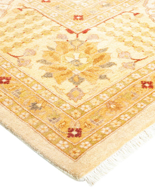Traditional Mogul Ivory Wool Area Rug 8' 2" x 10' 6" - Solo Rugs