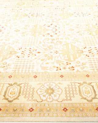 Traditional Mogul Ivory Wool Area Rug 8' 2" x 10' 6" - Solo Rugs