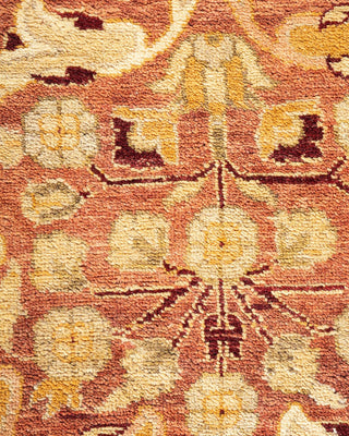 Traditional Mogul Pink Wool Area Rug 8' 1" x 9' 10" - Solo Rugs