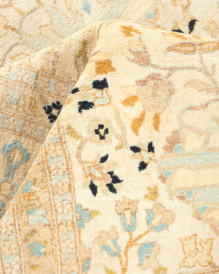 Traditional Mogul Ivory Wool Area Rug 8' 2" x 10' 2" - Solo Rugs